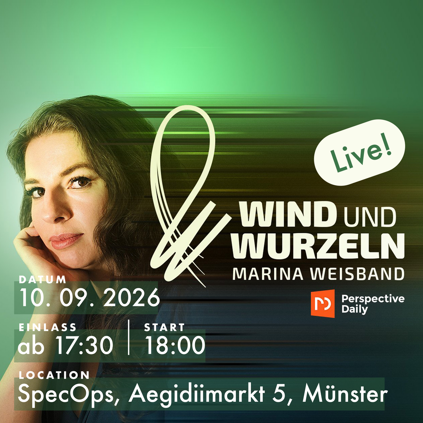 Wind & Wurzeln live auf der Bühne im SpecOps Münster!